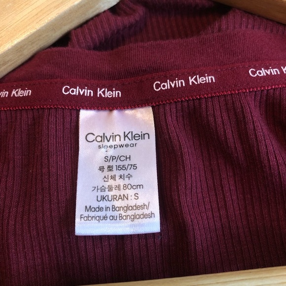 Stretch Ribbed Long Sleeved Thermal Maroon Snaps - Picture 4 of 9